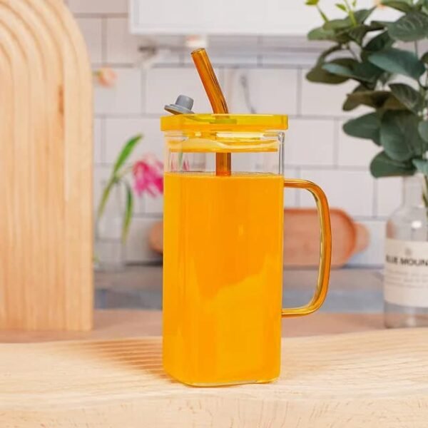 KiKiluxxa Cold Coffee Tumbler with Lid and Straw Pack of 2-400ml - Green Tea Cup with Straw (Tokyo Tumbler 2) - Image 3