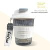 KiKiluxxa White Glass Car Travel Green Tea and Coffee/Fruit Juice/Milk Mug Sipper Tumbler Cup with Lid and Carry Belt - 420ML - Pack of 1 (WKereton Sipper 1) - Image 4
