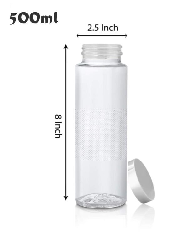 KiKiluxxa Milk Glass Water Bottle for Kids Car Travel Sipper 500ml - School Picnic Sipper Leak Proof Bottle - Easy to Carry Water Bottle (Baxy 500ml Bottle 2) - Image 6