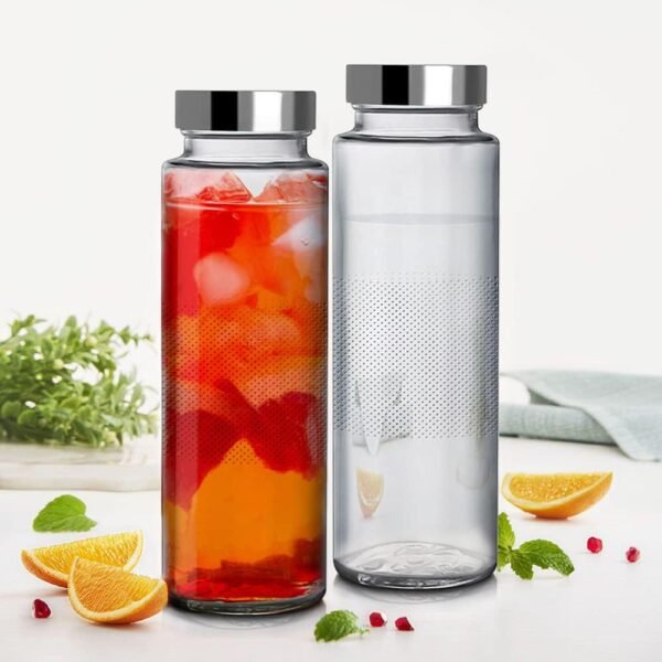 KiKiluxxa Milk Glass Water Bottle for Kids Car Travel Sipper 500ml - School Picnic Sipper Leak Proof Bottle - Easy to Carry Water Bottle (Baxy 500ml Bottle 2) - Image 7