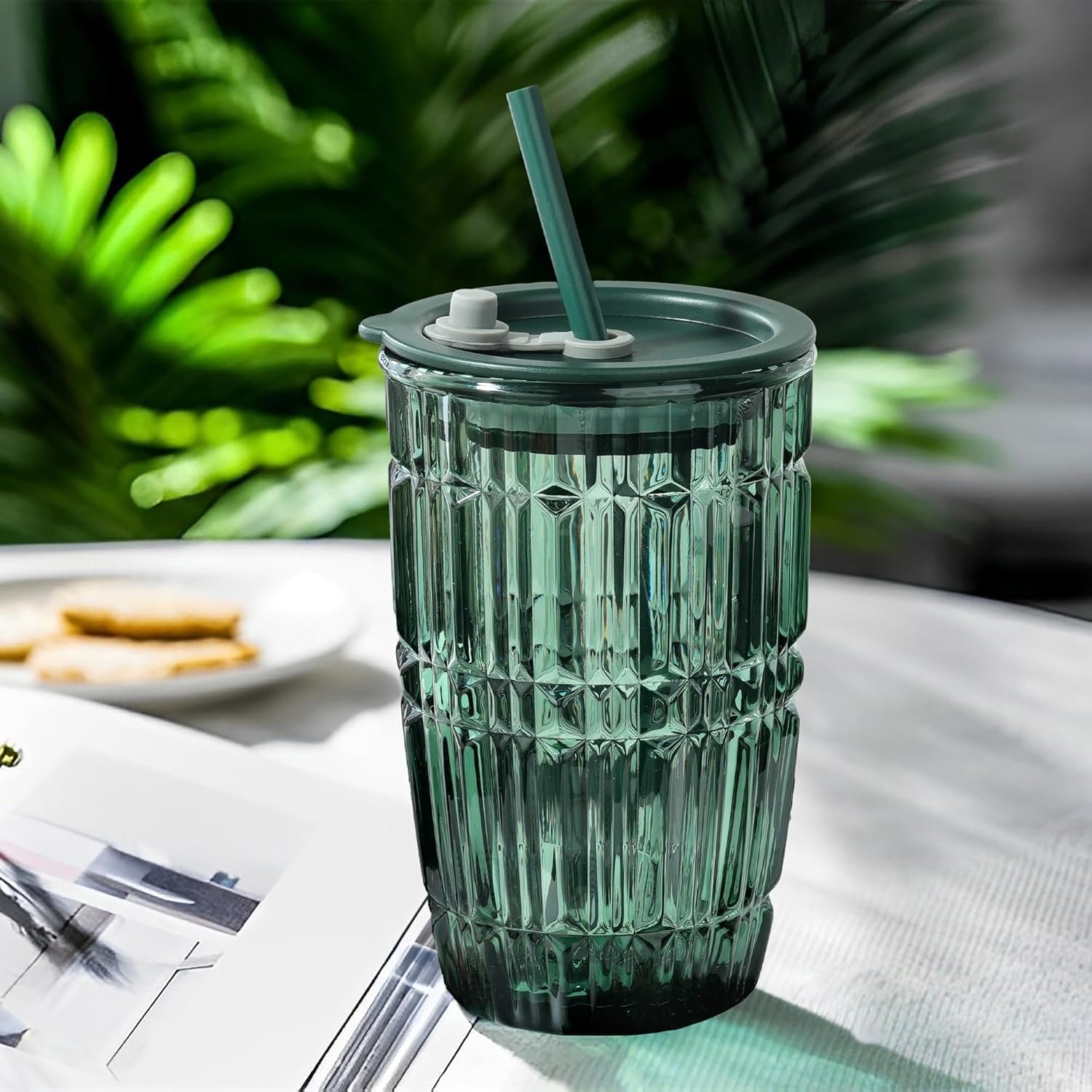 Glass Sipper Tumbler