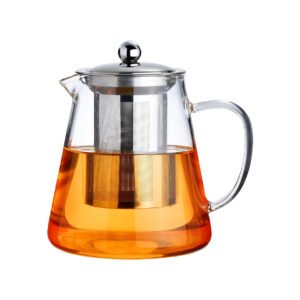 Clear Brew Glass Tea Pot with Steel Infuser Basket, 750ml